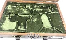 Wooden Gun Display Case With Latch For Webley & Scott. 25 1906 & 1909 9MM 2127PX