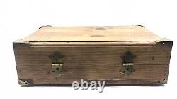 Wooden Gun Display Case With Latch For Webley & Scott. 25 1906 & 1909 9MM 2127PX