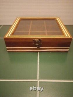 Wooden Inlay Watch Box Storage Display Or Jewelry Case