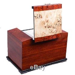 Wooden Jewelry Case 4 Layers With3 Drawer Storage Box Organizer Display Christmas
