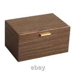 Wooden Jewelry Storage Box Women Men Bracelets Necklaces Storage Home Dresser