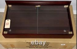 Wooden Model Train Display Case in Original Box 32X20X4