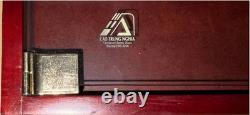 Wooden Model Train Display Case in Original Box 32X20X4