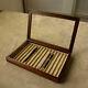 Wooden Pen Tray With Lid 15 Pens Display Case Box Toyooka Craft Made In Japan
