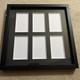 Wooden Sports Card Display Case 6 Card Capacity With Uv Protection