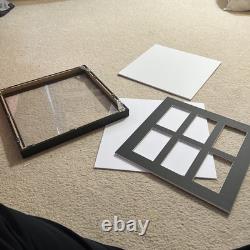 Wooden Sports Card Display Case 6 Card Capacity with UV Protection