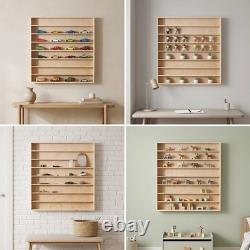 Wooden Toy Car Display Case Collectible Organizer for Store Personal Retail