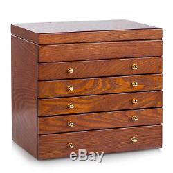 Wooden Vintage Large Jewellery Box Bracelet Rings Storage Organiser Display Case