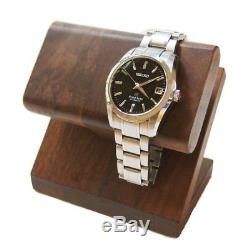 Wooden Walnut 2 Wrist Watch Display Rack Holder Case Stand Tool Made in JPN F/S