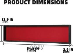 Wrestling Belt Display Case Black Solid Wood WWE MMA Boxing Championship Cabinet