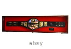 Wrestling Belt Display Case Cherry Kid 44 Child Wood WWE Championship Cabinet