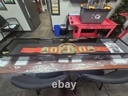 Wrestling Belt Display Case Solid Wood WWE MMA Boxing Championship Title Cabinet