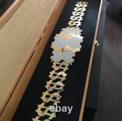 Wrestling Belt Display Case Solid Wood WWE MMA Boxing Championship Title Cabinet