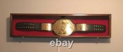 Wrestling Belt Display Case Solid Wood WWE MMA Boxing Championship Title Cabinet