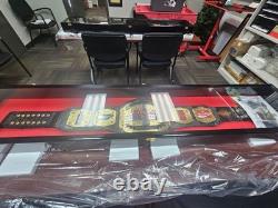 Wrestling Belt Display Case Solid Wood WWE MMA Boxing Championship Title Cabinet