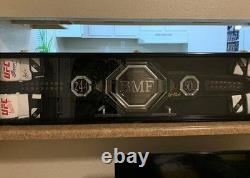 Wrestling Belt Display Case Walnut Wood WWE MMA Boxing Title Cabinet Shadow Box