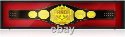 Wrestling Belt Display Case Wood WWE MMA Boxing Championship Title Wall Cabinet