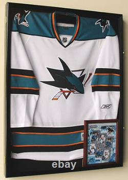 XL Hockey Jersey Display Case Shadow Box Cabinet Sports NHL Case
