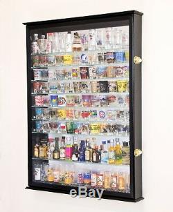 XL Shot Shooter Glass Display Case Cabinet Rack Holder Mirror Back Shotglass