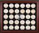 Yankees Logo Mahogany Framed 30-ball Display Case