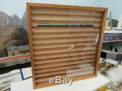 Z Solid Oak 24in x 24in x 3in Display Case with Acrylic Slide Doors USA made
