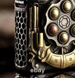 Zippo Roulette Lighter With Brass Heavy 3D Engraving & Wood Display Case