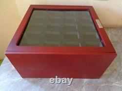 Zippo Wood Collection Storage Display Case Chest Cabinet Box For 80 Lighters