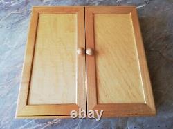 Zippo Wood Storage Collection Display Cabinet Case Box Holder 12 Zodiac Lighters